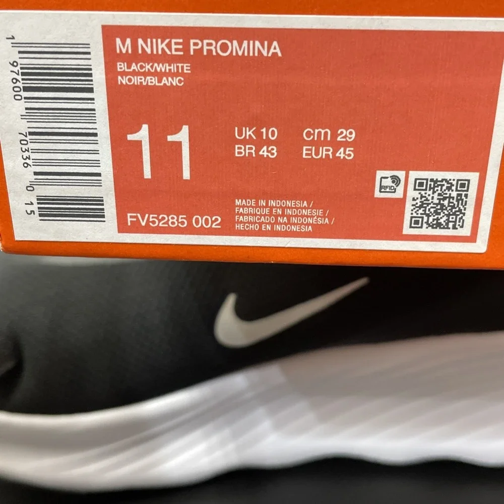 Nike PROMINA Men's Black White FV5285-002 Walking Comfort Shoes Size 11